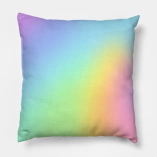 Pretty Pastel Rainbow Blur Pillow