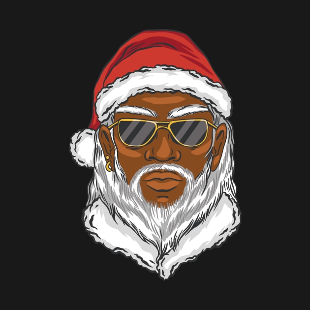 Black Santa Cartoon by SLAG_Creative