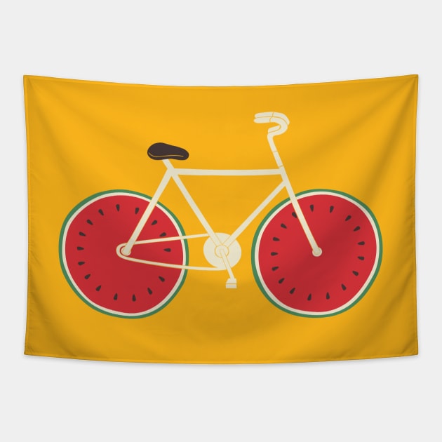 water-melon bike Tapestry by milkyprint