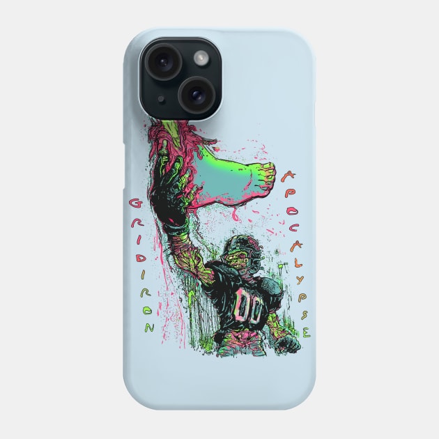 Zombie Gridiron Foot Ball Football Phone Case by Mudge