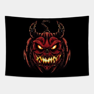 Halloween Jack-o-Lantern | Spooky Pumpkin Decoration Tapestry