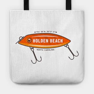 Holden Beach, North Carolina Summer Vacation Fishing Lure Tote