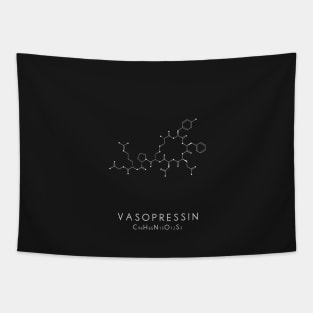 Vasopressin Molecular Structure - Black Tapestry