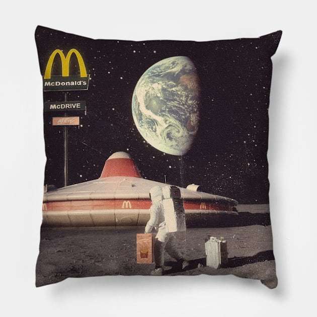 Mc Moon Pillow by linearcollages