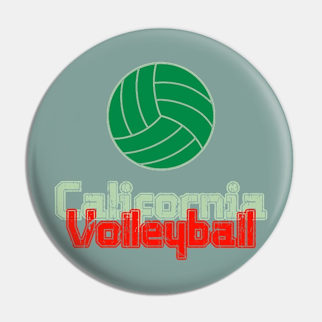 California Volleyball Pin by Grigory