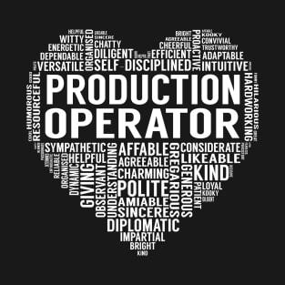 Production Operator Heart T-Shirt