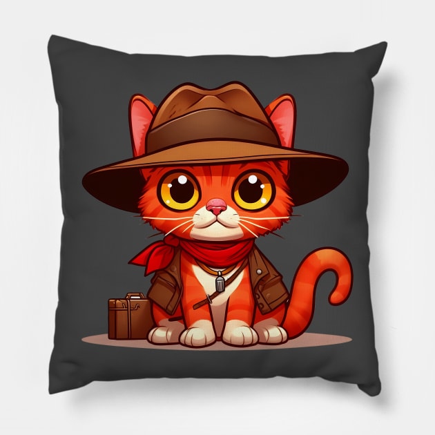 Indiana Cat Pillow by Andi's Design Stube