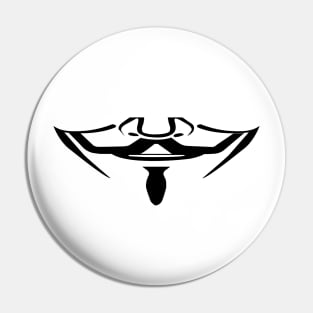 The famous anonymous face Pin