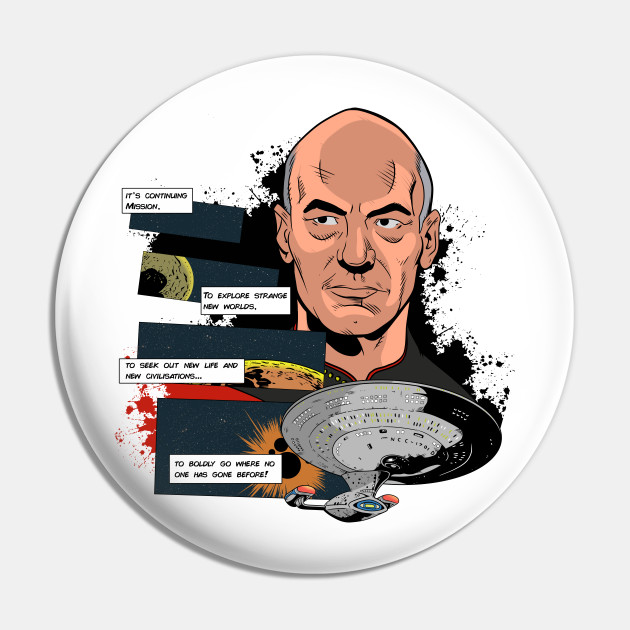 Picard TNG comic style
