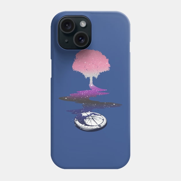 Genderfluid Tree LGBT Pride Flag Phone Case by Psitta