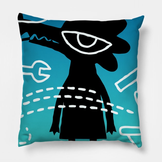 Night In The Woods Bea Pillow by katmargoli