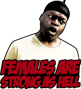 Females are strong as hell Magnet