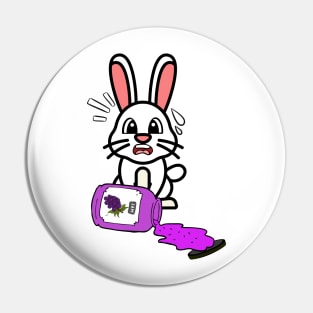 Funny Bunny spilled grape jam Pin