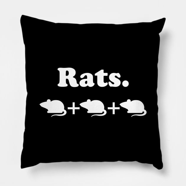 Rats - Wingspan Bird Board Game (White) Pillow by SmokyKitten