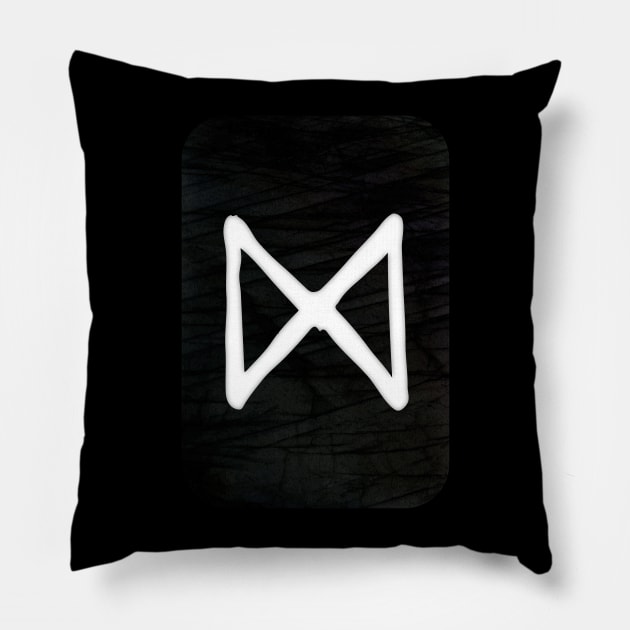 Dagaz | Elder Futhark Runes Pillow by wildtribe