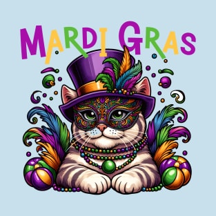 Mardi gras cat T-Shirt