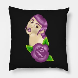 Purple girl Pillow