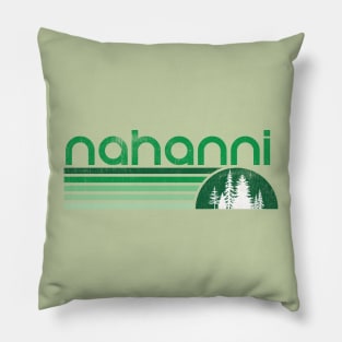Nahanni national park vintage Pillow