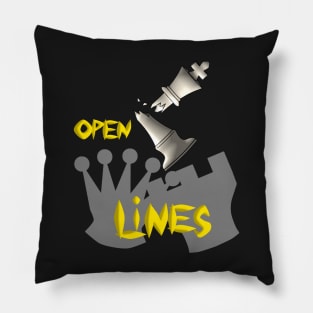 Chess Open Lines Pillow