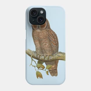 Lonely Owl Realistic Drawing Phone Case