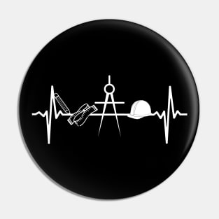 Architect tools with a heartbeat Pin