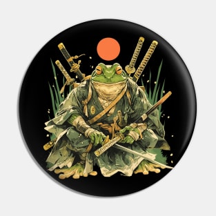 samurai frog Pin