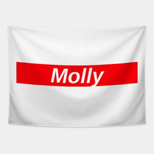 Molly // Red Box Logo Tapestry