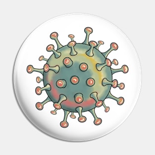 Pastel Virus Particles Pin