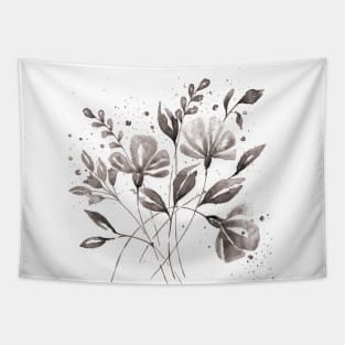 Silver and Green - BW - Full Size Image Tapestry