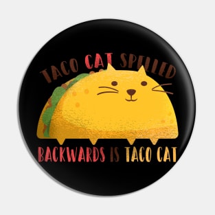 Cute Taco Cat Graphic Tee Pin