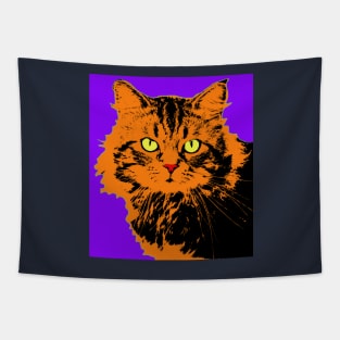 CAT POP ART - VIOLET Tapestry