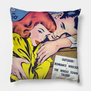 All Romances Vintage Comic Book Cover Pillow