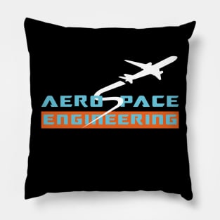 Aerospace engineering design airplane text and image Pillow