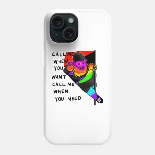 Gritty Rainbow Antifa Call Me Pride Phone Case