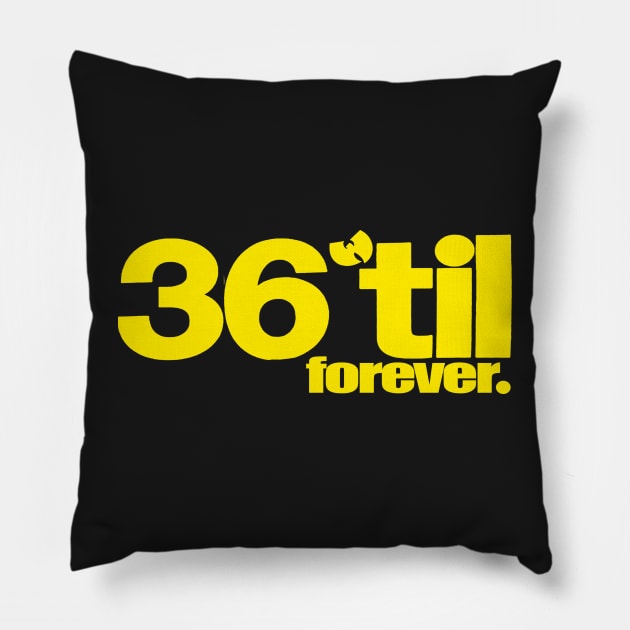 36 til forever Pillow by StrictlyDesigns