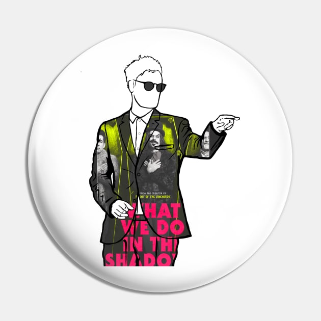 Taika Waititi (What We Do in the Shadows) Portrait Pin by Youre-So-Punny