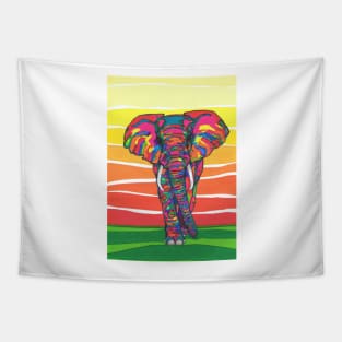 African Elephant Tapestry