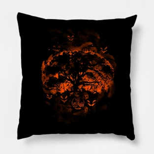 Celtic Horror Halloween - Ghosts and Demons Pillow