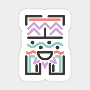 Abstract Tribal Hipster Design Magnet