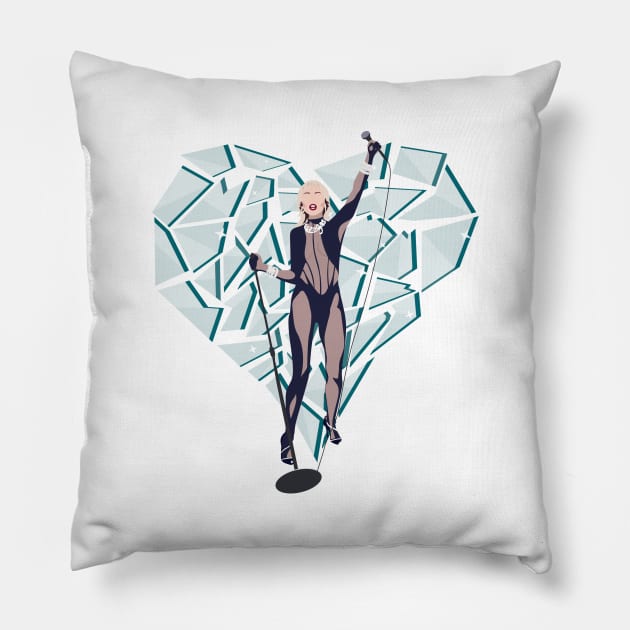 Heart of Glass Pillow by ShayliKipnis