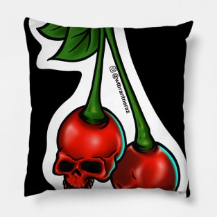 Skull Cherries Pillow