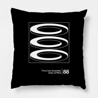 Front Line Assembly / Minimalist Graphic Artwork Pillow