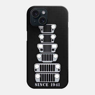 Jeep Grills Silver Logo Phone Case