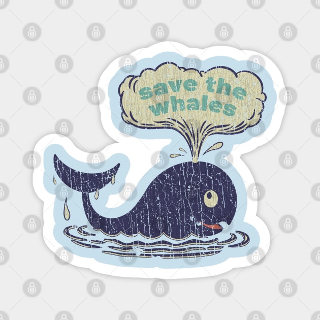 Save The Whales 1980 Magnet by JCD666