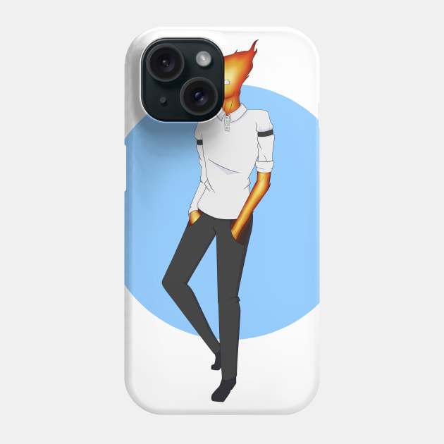 Grillby, fireman from Snowdin Phone Case by raicyrose