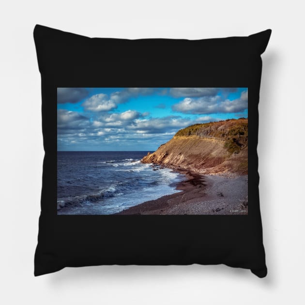 Late in the Day in Cheticamp Pillow by kenmo