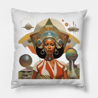 Futuristic Woman Pillow