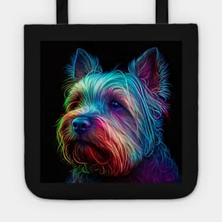 Neon Yorkshire - a Furr-fect valentine gift for your dog-loving pet lover Tote