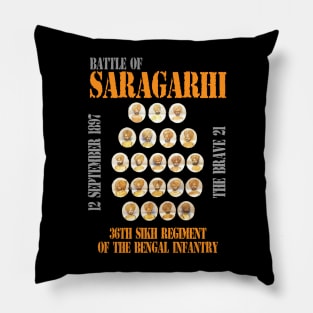 Battle of Saragarhi The Brave 21 Pillow