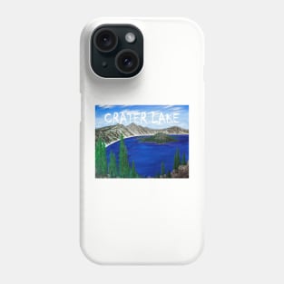 Crater Lake scenic view Phone Case